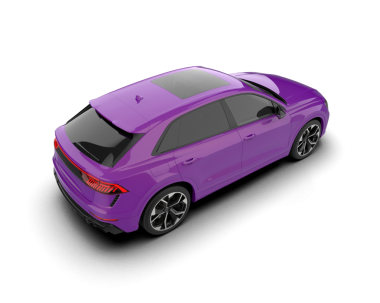 Beyaz arka planda izole edilmiş gerçekçi bir araba. 3d oluşturma.