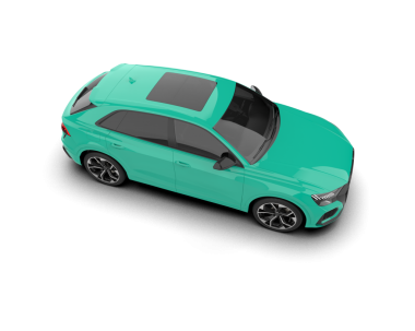 Beyaz arka planda gerçekçi bir araba. 3 Boyutlu Hazırlama