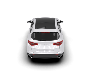 modern araba beyaz arka planda izole edildi. 3 boyutlu görüntüleme