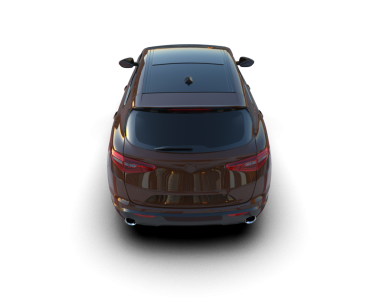 Araba siyah arka planda izole edilmiş. 3d illüstrasyon.