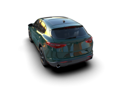 Gri arka planda modern araba