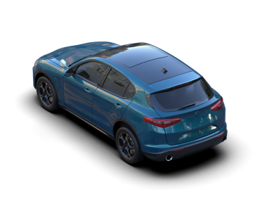 modern lüks SUv kırpma yolu ile siyah arka planda izole - 3 boyutlu render