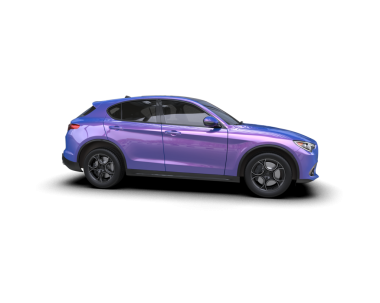 Aracın 3 boyutlu görüntüsü beyaz arkaplanda izole edildi.