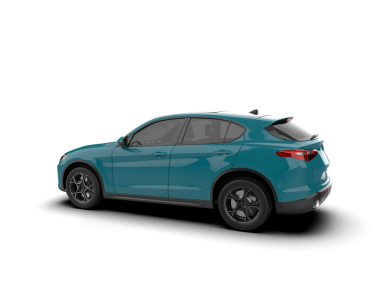 Yeşil yapraklı modern SUV