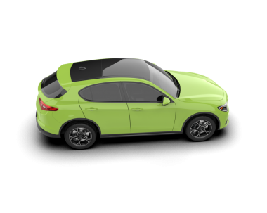 Araba beyazda izole edilmiş. 3d illüstrasyon