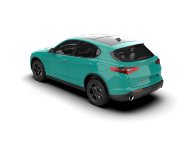 Modern araba. kırpma yolları olan beyaz arkaplanda izole edilmiş. 3d oluşturma