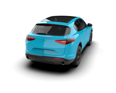 Beyaz arka planda izole edilmiş gerçekçi modern araba. yan görünüm