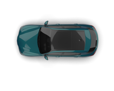 Araba siyah arka planda izole edilmiş. 3d illüstrasyon