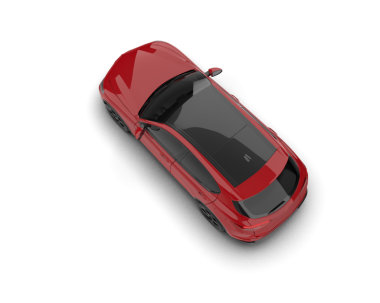 Araba beyaz arka planda izole edilmiş. 3d illüstrasyon.