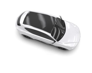 modern araba siyah arkaplanda izole edildi