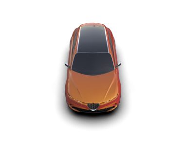 3 boyutlu kırmızı bir araba. yüksek hız