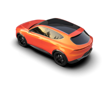 3 boyutlu bir markanın 3 boyutlu çizimi - 3 boyutlu ortamda daha az genel bir konsept araba