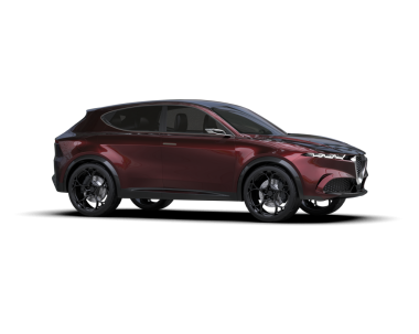 Modern lüks bir arabanın gerçekçi 3 boyutlu çizimi