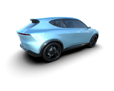 Modern araba. arkaplanda izole