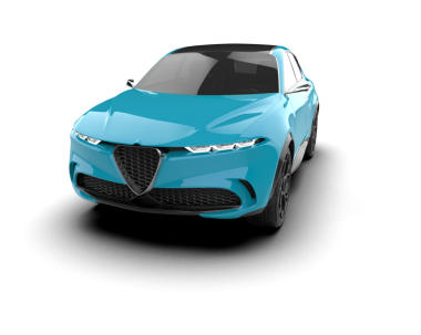 Modern araba. beyaz arkaplanda izole