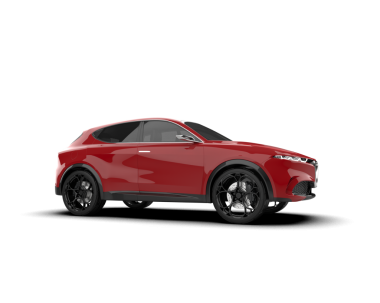 modern suv. İzole. 3d oluşturma.