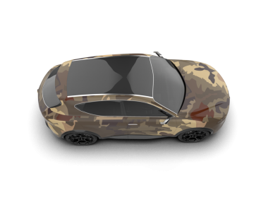 araba beyazda izole edildi