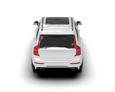 Araba beyaz arka planda izole edilmiş. 3d oluşturma.