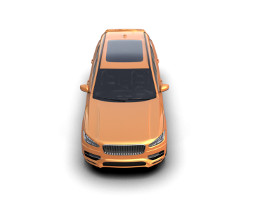 modern araba gri arka planda izole edilmiş..