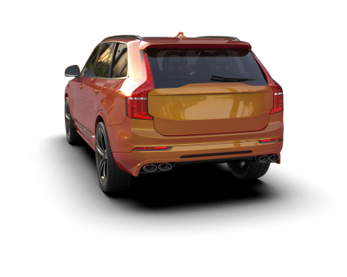 Modern bir arabanın 3 boyutlu görüntüsü