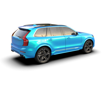 modern lüks SUv beyaz arka planda izole edildi.