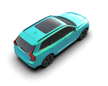 beyaz arkaplandaki modern araba 3 boyutlu görüntüleme