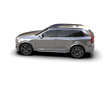 Modern SUV arabası beyaz arka planda izole edilmiş. 3d oluşturma