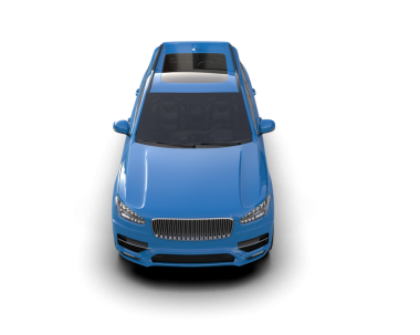 Siyah arka planda bir araba. 3d illüstrasyon