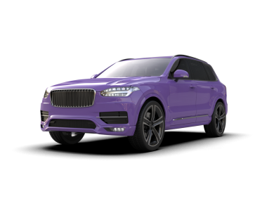 Beyaz arka planda 3 boyutlu lüks araba görüntüsü