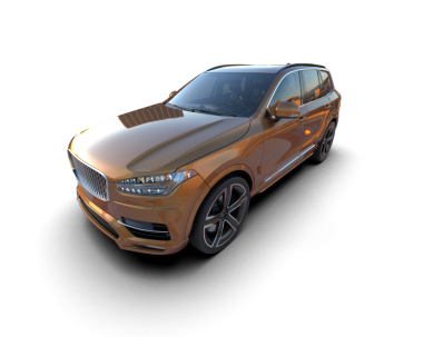 Stüdyo ortamında daha az genel bir konsept arabanın 3 boyutlu çizimi