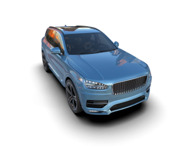 modern lüks yönetici arabası kırpma yolu ile siyah arka planda izole