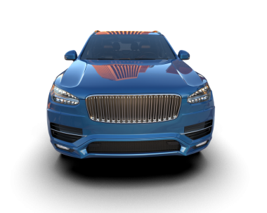 şeffaf arkaplan üzerinde modern SUV araba   