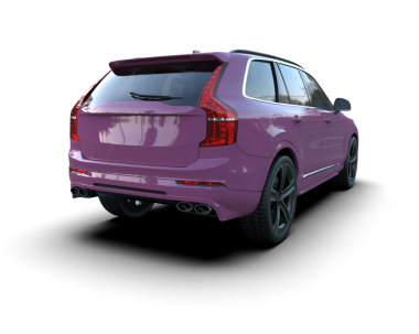 Siyah arkaplanda pembe araba 3 boyutlu resim - 3 boyutlu resim