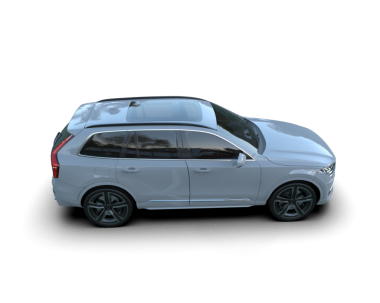 Siyah arka planda modern beyaz araba.