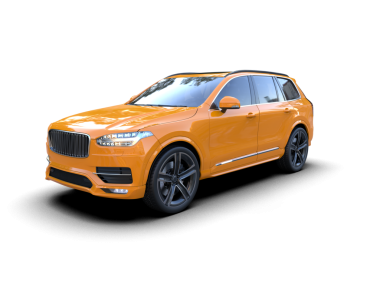 modern turuncu spor araba