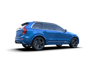 Siyah arka planda modern lüks bir SUV. 3d oluşturma