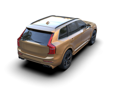 Gri arka planda modern lüks bir araba. 3d oluşturma