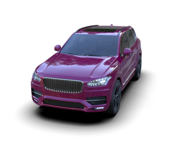 Stüdyo ortamında daha az genel bir konsept arabanın 3 boyutlu çizimi