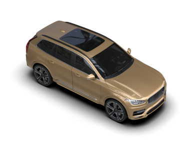 Gri arka planda modern araba