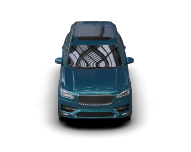 Beyaz arka planda bir araba. 3d oluşturma.