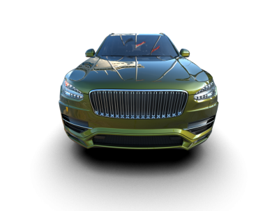 Lüks bir arabanın 3 cg görüntüsü.