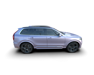 Beyaz arka planda izole edilmiş lüks bir arabanın 3 boyutlu görüntüsü