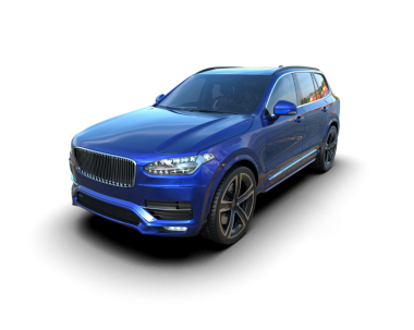 Mavi lüks araba. 3 Boyutlu Hazırlama