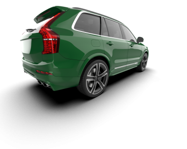 Beyaz arka planda izole edilmiş modern lüks araba. 3 Boyutlu Hazırlama