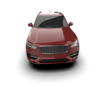 Beyaz arka planı olan kırmızı lüks bir araba. yüksek kalite 3d görüntüleme