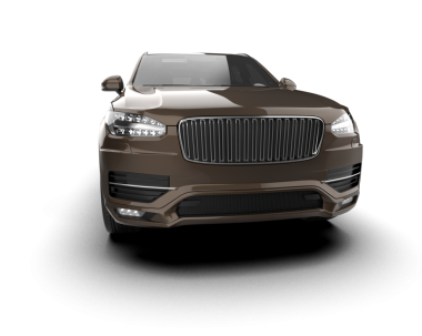 Modern lüks araba beyaz zemin üzerine.