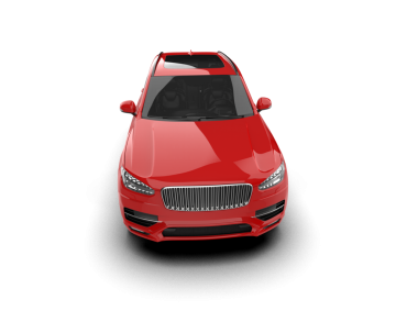 araba beyaz arkaplanda izole edildi