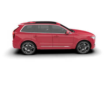 Kırmızı lüks sedan. Araba beyaz arka planda izole edilmiş. 3d oluşturma