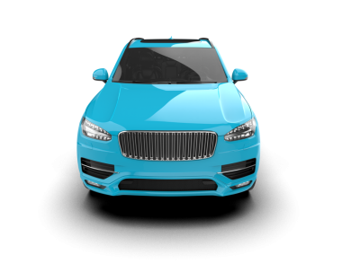 beyaz arkaplanda modern araba.