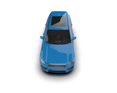 araba beyaz arkaplanda izole edildi.